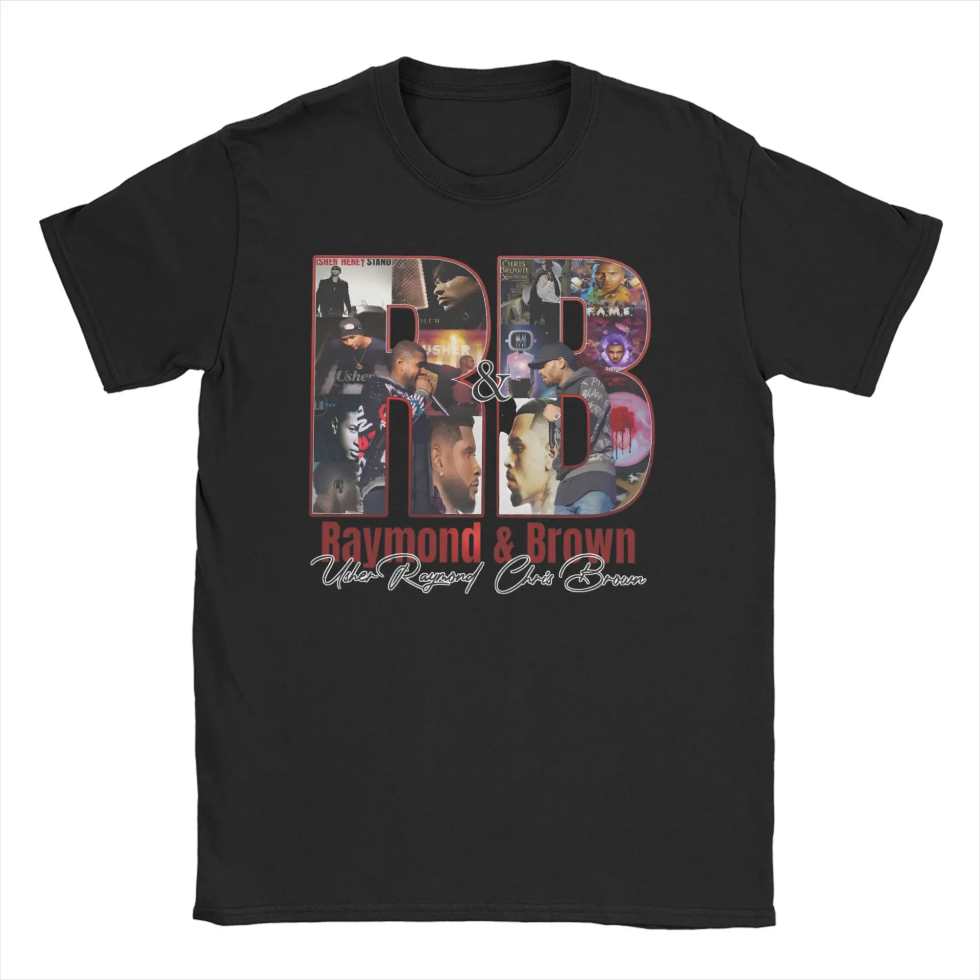 Camisetas de Raymond Brown Tour 2026, R&B Tour Chris Brown Usher Raymond para hombre, camisetas divertidas, camisetas 100% de algodón, camisetas con idea de regalo