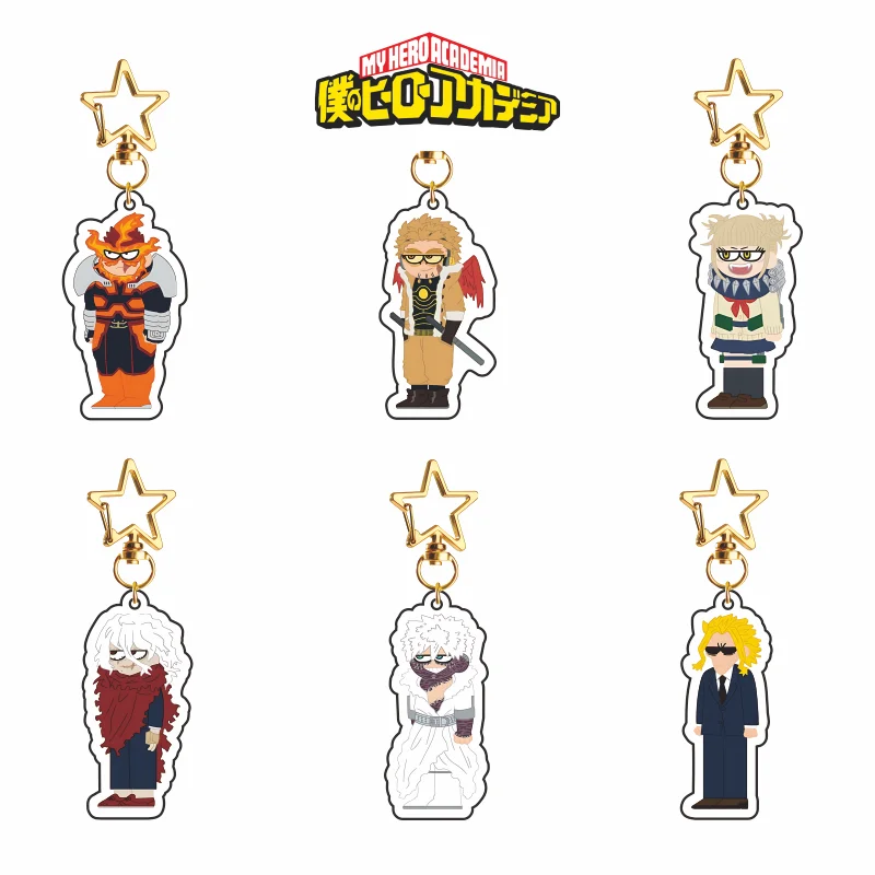 My Hero Academia Anime Pendant Endeavor Hawks Himiko Toga Tomura Shigaraki Dabi All Might Bag Charm Acrylic Keychain