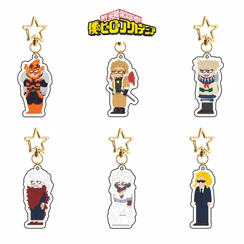 My Hero Academia Anime Pendant Endeavor Hawks Himiko Toga Tomura Shigaraki Dabi All Might Bag Charm Acrylic Keychain