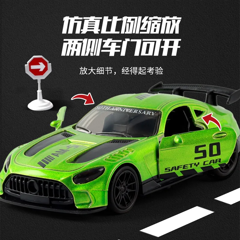 in stock Confezione regalo per auto in lega Giocattolo Simulazione Auto sportiva Auto da corsa Ingegneria Modello di auto Set regalo di compleanno per ragazzo