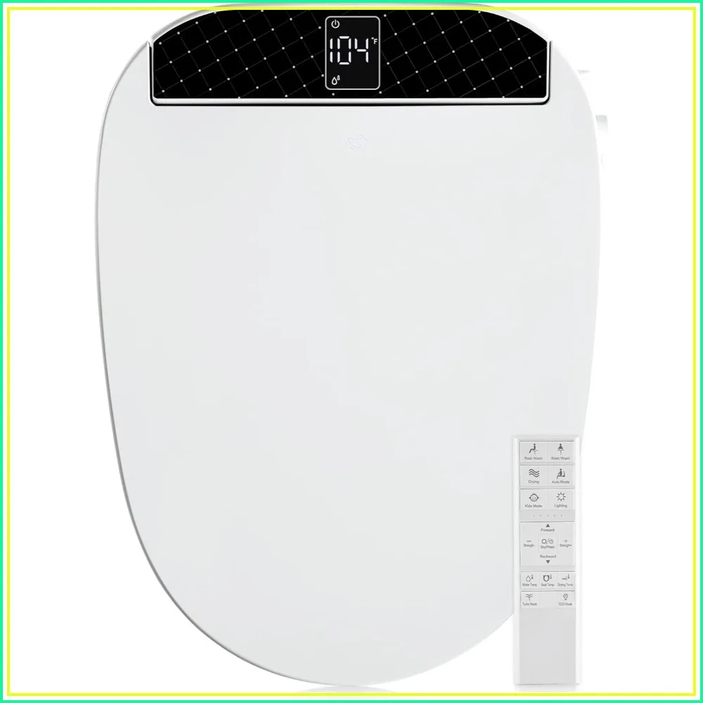 Heated Bidet Toilet Seat with Warm Water