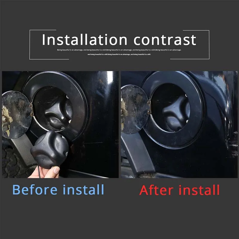 For Hummer H2 H3 H3T 2004 2005 2006 2007 2008 2009 2010 Car Gas Fuel Tank Cap ABS Fuel cap protection accessories 1 Pcs