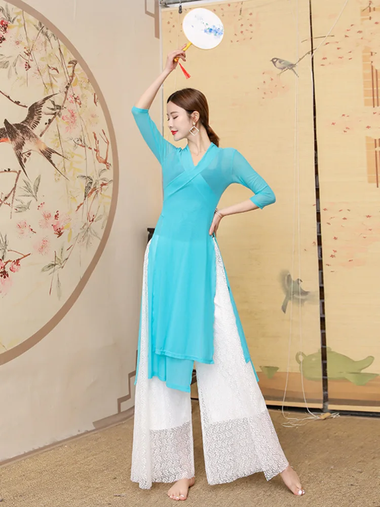 Abiti da pratica per abiti eleganti per adulti di danza del ventre Abiti da ballo orientale Professione Performance Top Pantaloni a rete
