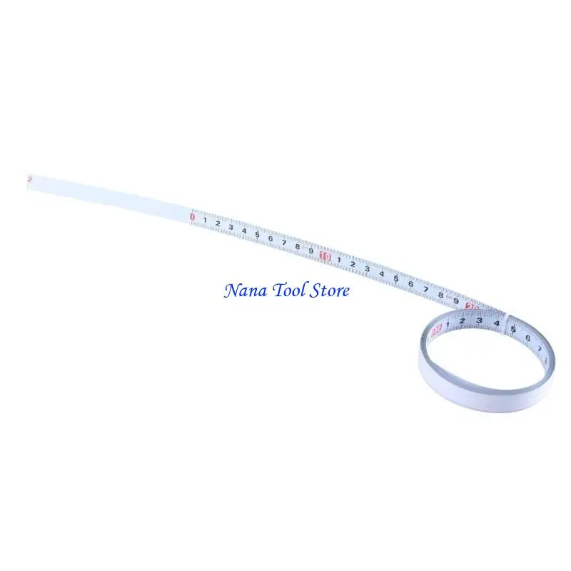 31GJ Adhesive Measuring Tape, Removable Adhesive Measuring Tape,Steel Metric  Tape Measure for Home or Office Use