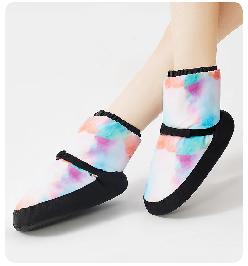 Ballett-Wärmestiefel, Damen-Tanzschuhe mit weicher Sohle, Kinder-Profi-Tanzschuhe mit verdickter Sohle für den Winter – Detail 2