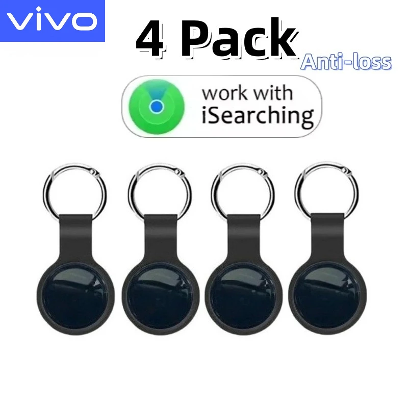 

VIVO 4 шт. мини-система GPS-трекера FindMy App Airtag умный Bluetooth-локатор детская сумка-поиск анти-потерянный ошейник для домашних животных с трекером