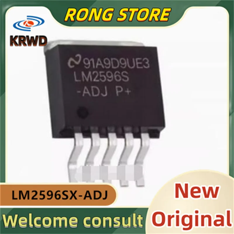 10pcs LM2596S-ADJ  LM2596SX-ADJ LM2596SX-ADJ/NOPB  LM2596 TO263-5 DC-DC New and Original