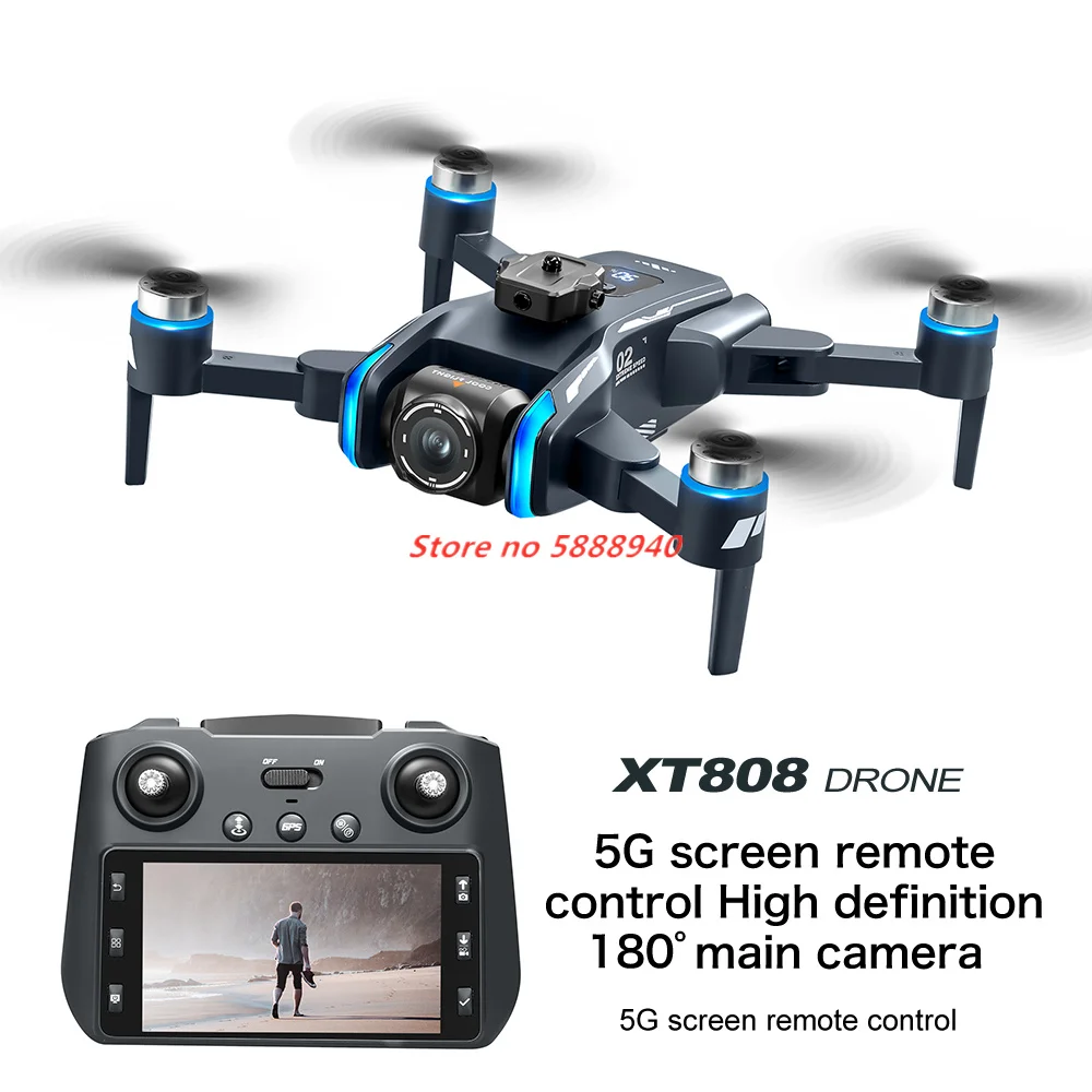 Dron con pantalla GPS profesional 8K HD cámara Dual para evitar obstáculos 5G Wifi FPV Quadcopter plegable sin escobillas RC Dron