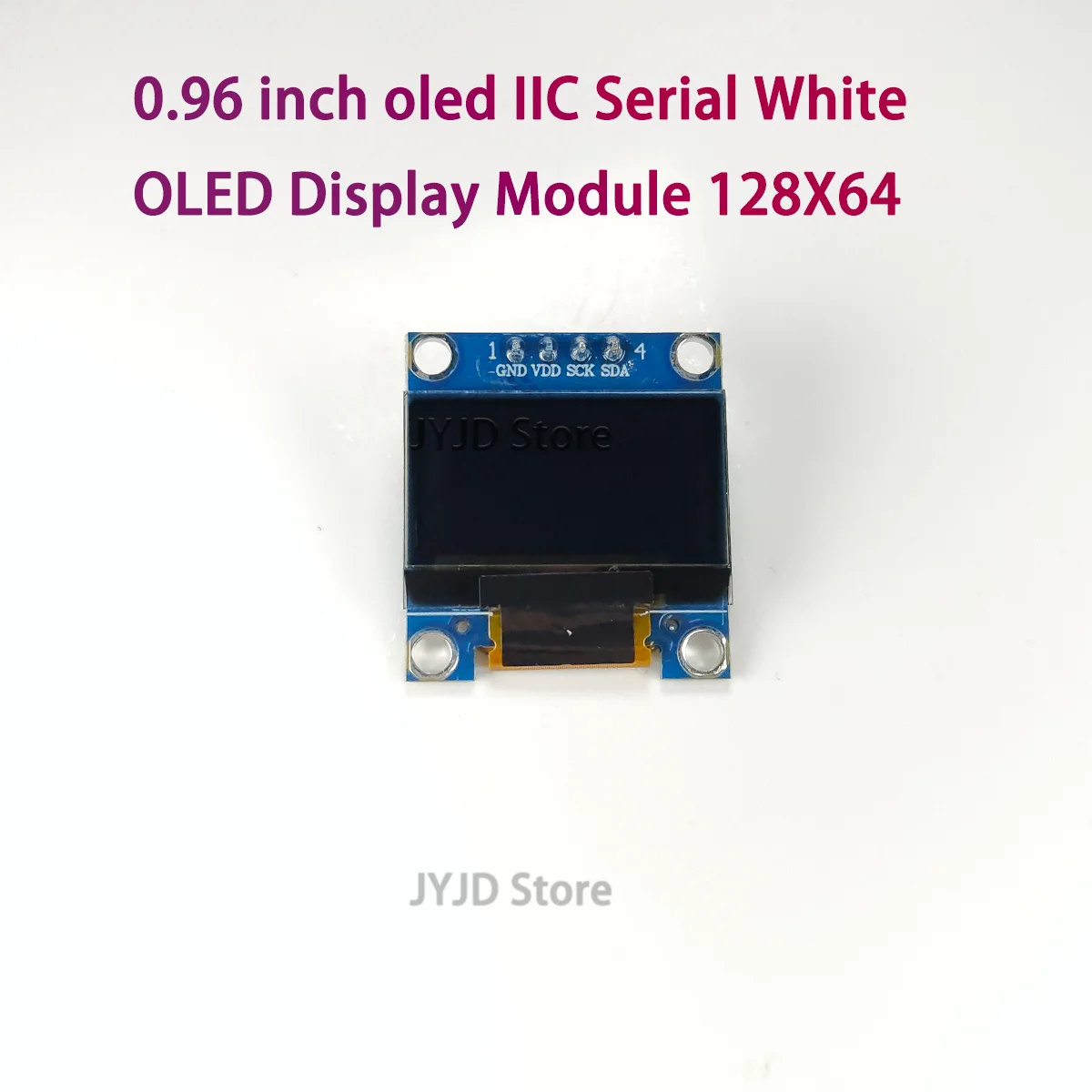 OLED 디스플레이 모듈 아두이노용 12864 LCD 스크린 보드, OLED IIC 직렬 백색, 0.96 인치, 128X64 I2C SSD1306