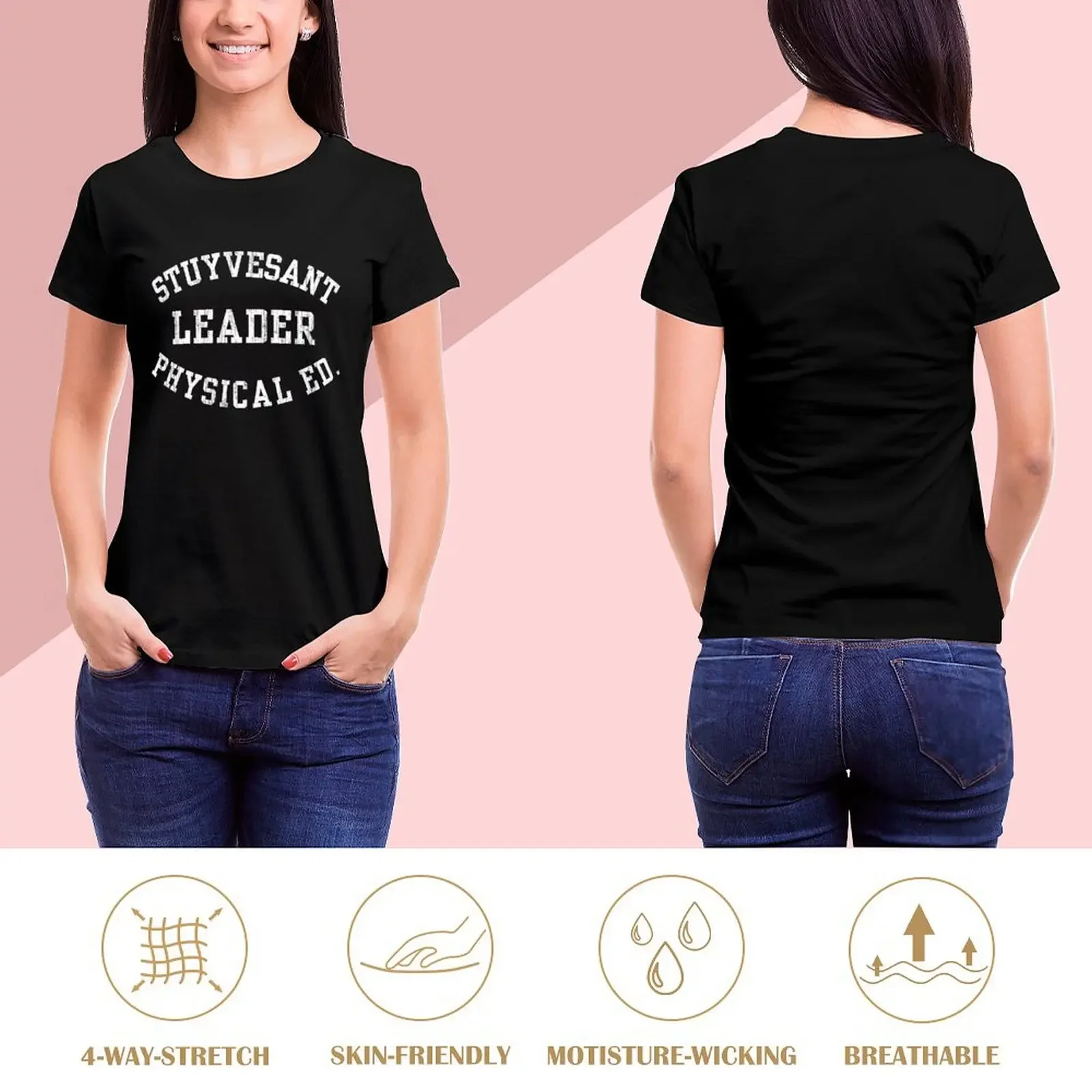 Stuyvesant Leader Physical Ed. T-Shirt tops anime vintage clothes Blouse white t-shirts for Women