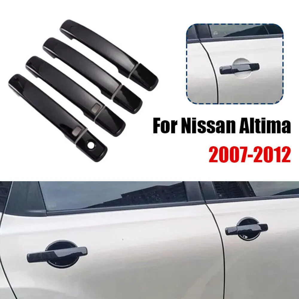 

8 шт. для Nissan Altima 2007-2012, внешняя дверная ручка, крышка, молдинг, защитная наклейка, ABS, автомобильные аксессуары