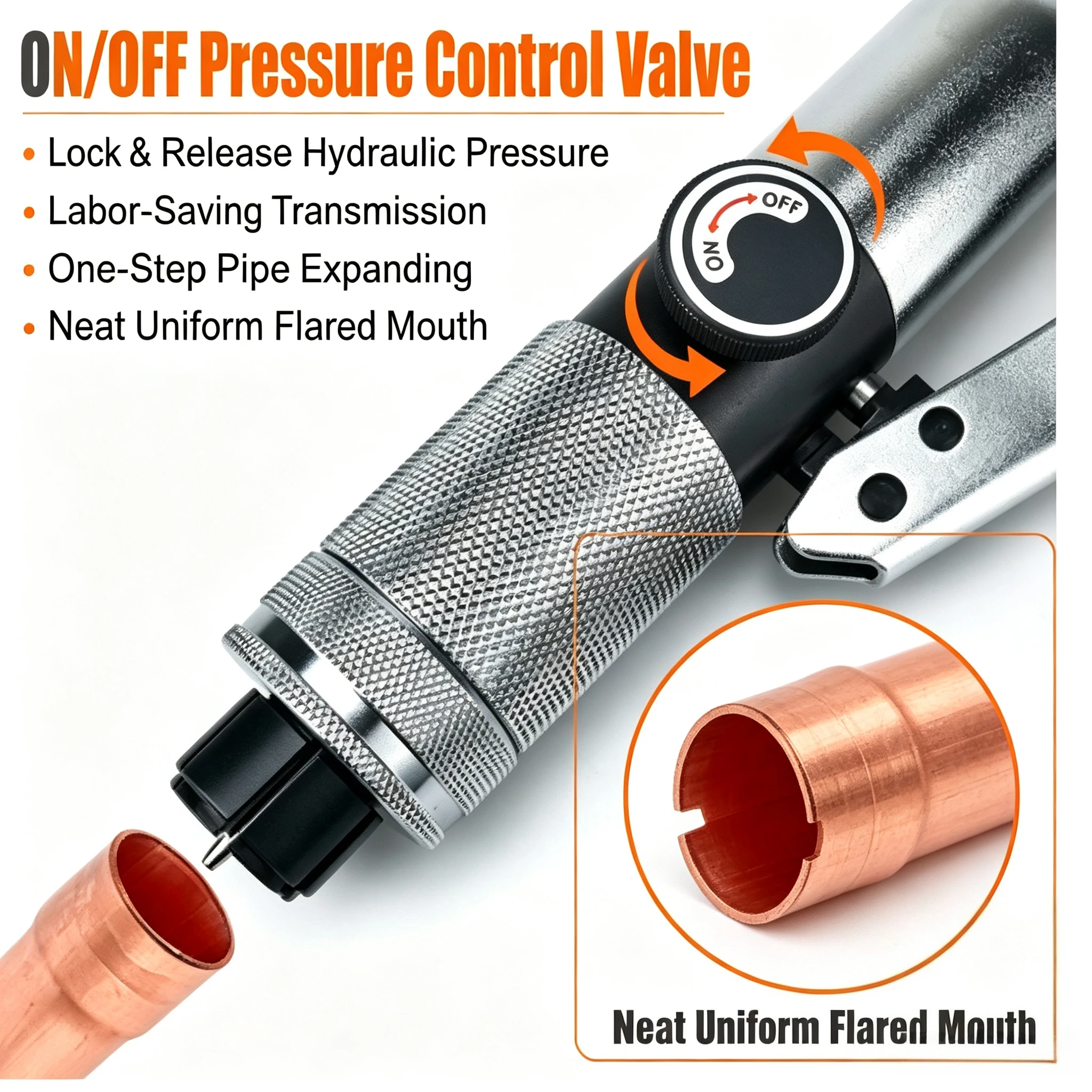 10-42mm Hydraulic Copper Tube Expander Kit CT-107 Refrigeration Cold Storage Installation Maintenance Hand Tools Set