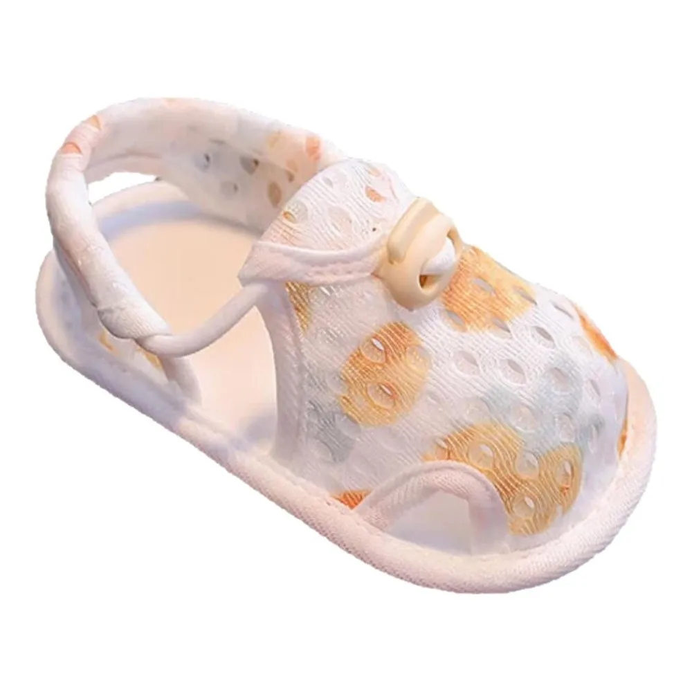 Breathable Baby Shoes Mesh Machine Washable Toddler Shoes Comfortable Flexible Fit Infant Anti-slip Sandals First Walkers