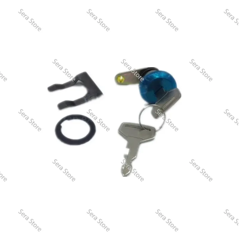 For KX080-3 Cab Door Lock Internal and External Handle Lock Block Lock Core Excavator Parts