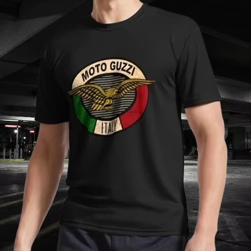 

MOTO GUZZI Motorcycles Italy Moto Guzzi Active T-Shirt Unisex Funny American for Men Clothing Women Tees High Quality 100_Cotton