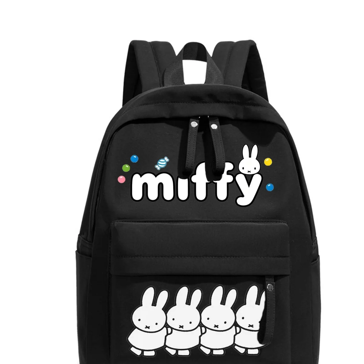 Nieuwe Miffy-rugzak voor meisjes trendy rugzak met grote capaciteit cartoon computertas student casual mode schattige reisrugzak