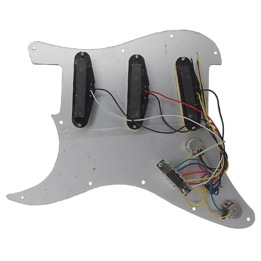 A57T مجموعة من 11 حفرة الغيتار Pickguard ST SSS اللوحة الخلفية مع المقابض نصائح 52/52/52 مللي متر لاقط يغطي ل Sq St الغيتار الملحقات