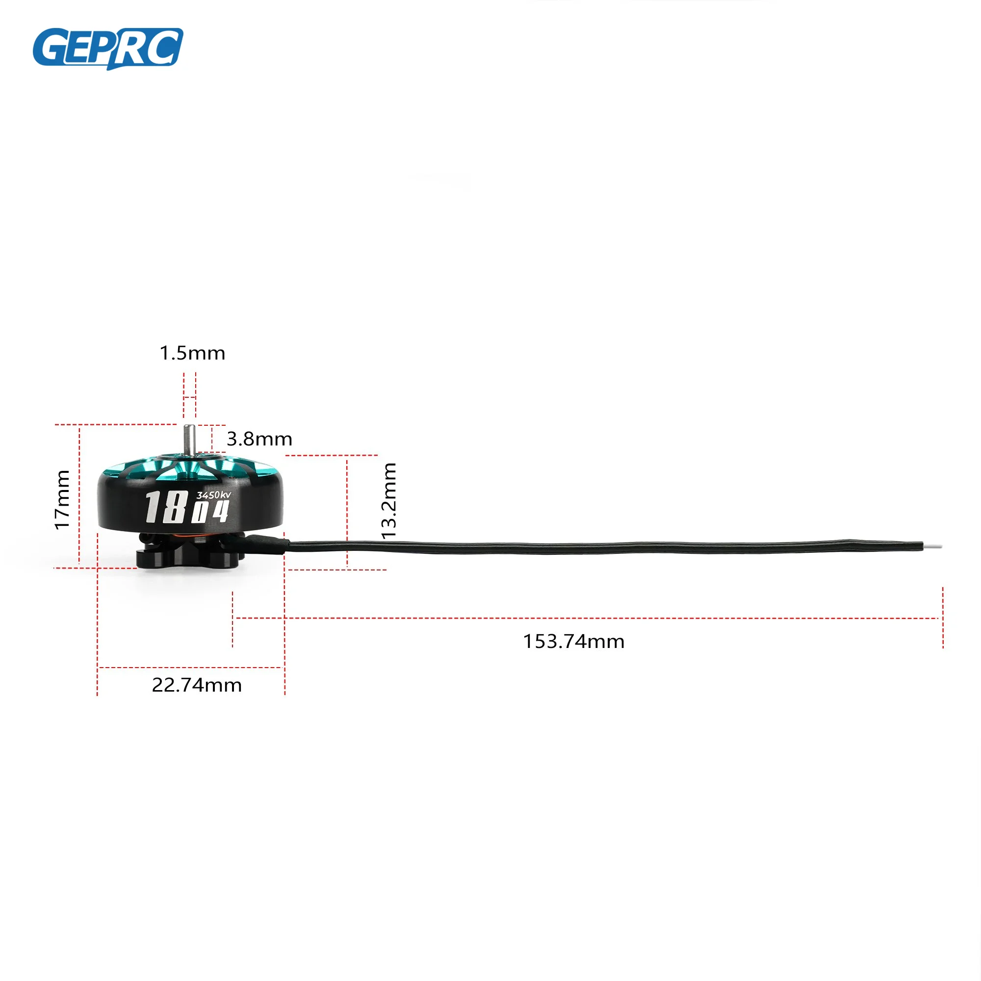 GEPRC SPEEDX2 1804 2450KV 3450KV silnik 4S 6S Rushless silnik dla FPV multikopter zdalnie sterowany wyścigi części do dronów DIY części