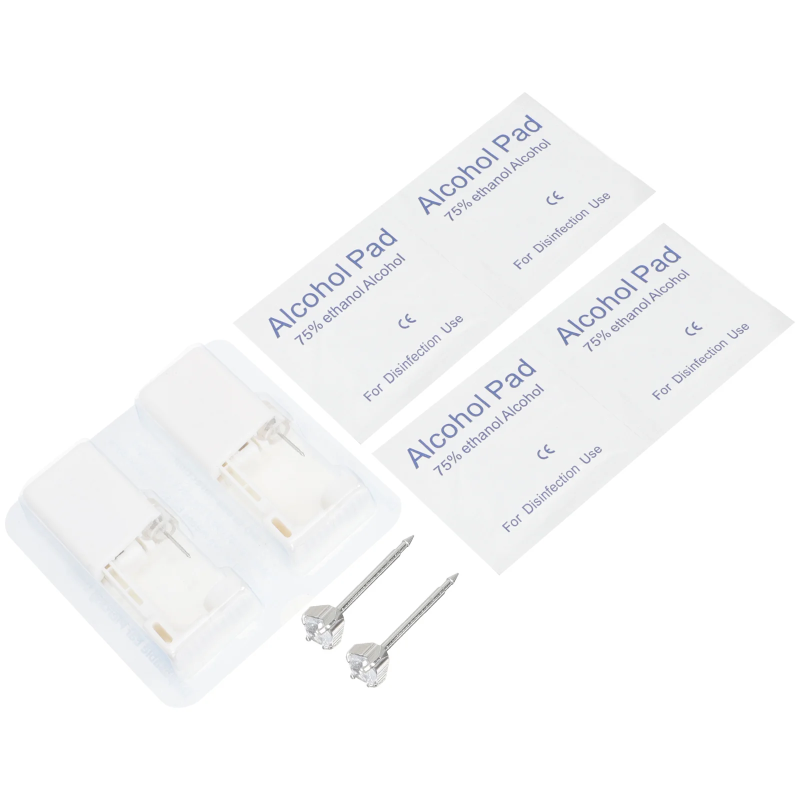 

2Pairs Zircon Earring Studs Chic Ear Accessories Resistant to Corrosion Hard to Fade of Style Earring Set