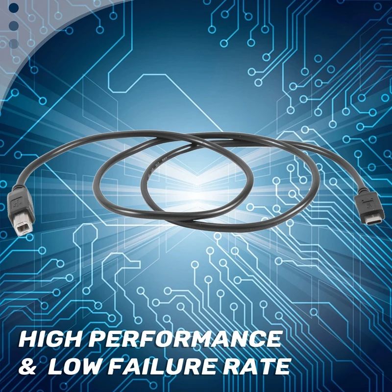 【Superdeals】USB-C USB 3.1 Tipo C Macho para USB 2.0 Tipo B Macho Cabo de Dados Impressora de Telefone