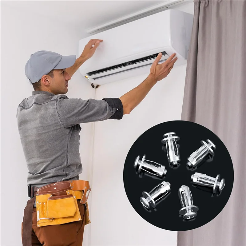 

【Must-Haves】40Pcs M 4 M5 M6 M8 Jack Nuts, Carbon Steel Expansion Screw Nut Fasteners For Securing Plate Frame Container Tag