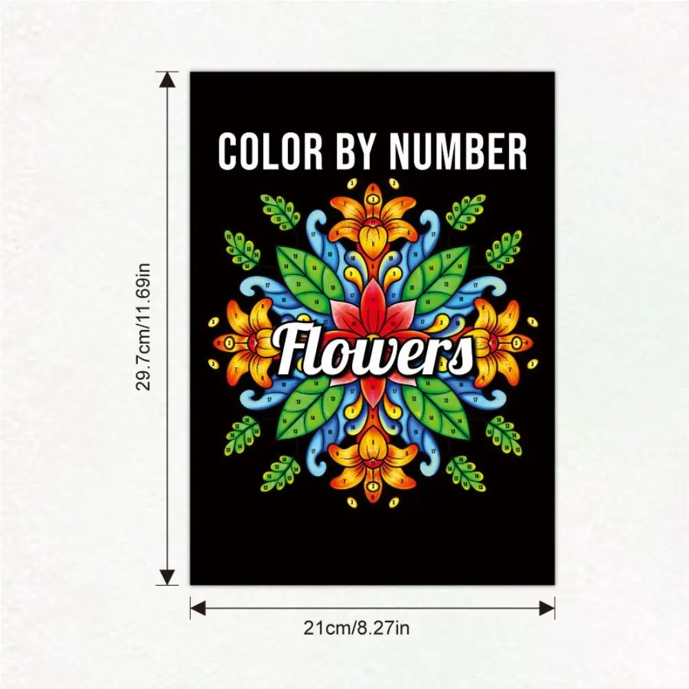 كتاب تلوين كرتوني لطيف لتخفيف التوتر، لوحة خلفية تعليمية هدية كتاب رسم جرافيتي للبالغين والمراهقين #6