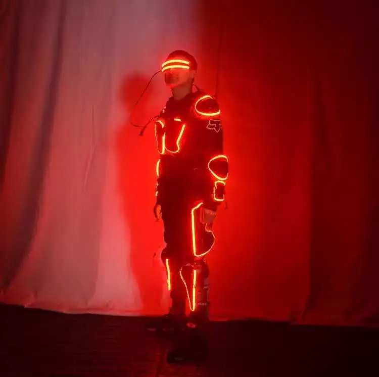 Led Outfit Clothes Led Suit For LED Robot suits Fashion LED Armor Light Up Jackets Costume