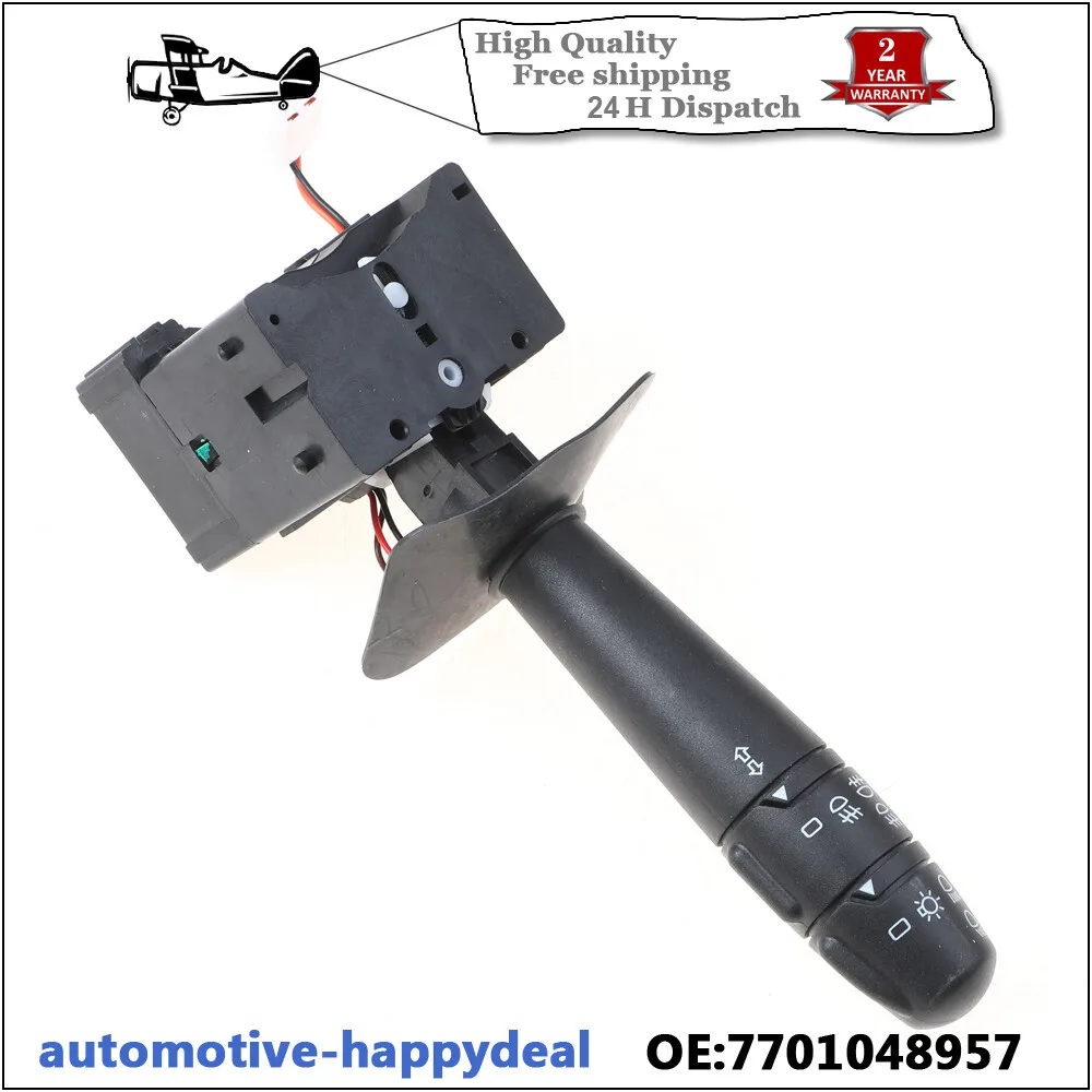 Steering Column Indicator Light Stalk Switch 7701048957 for Renault Kangoo