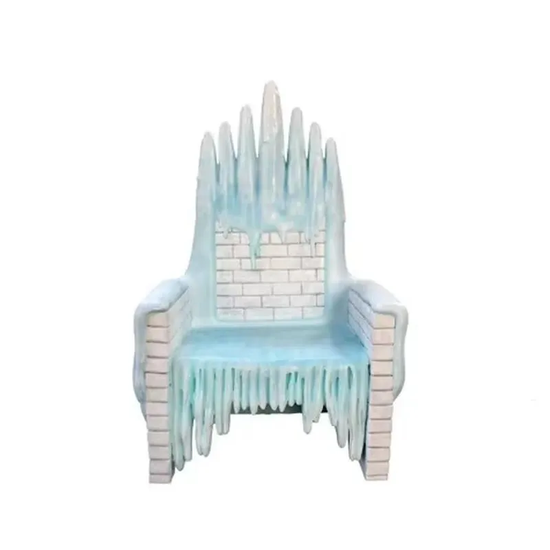 Ice throne chair Christmas decoration