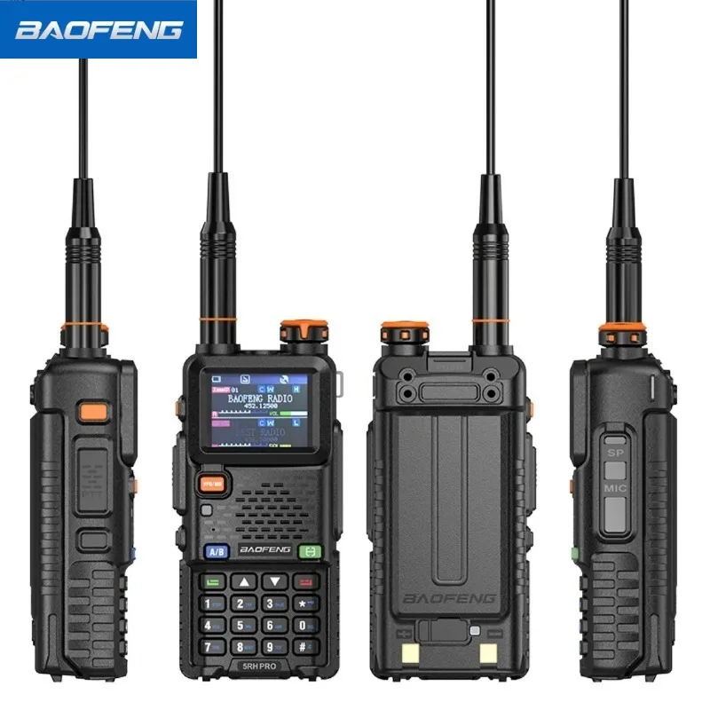 Baofeng Walkie-talkie UV-5RH Pro GPS Positioning Outdoor Wireless Handset 10W High Power Bluetooth Programmable 10 km Radio