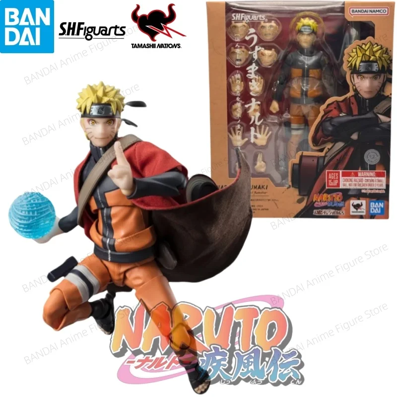 [In Stock] 100% Original Bandai S.H.Figuarts Naruto Uzumaki Naruto Model Doll Brand Action Figure Anime Merchandise Figurine Toy