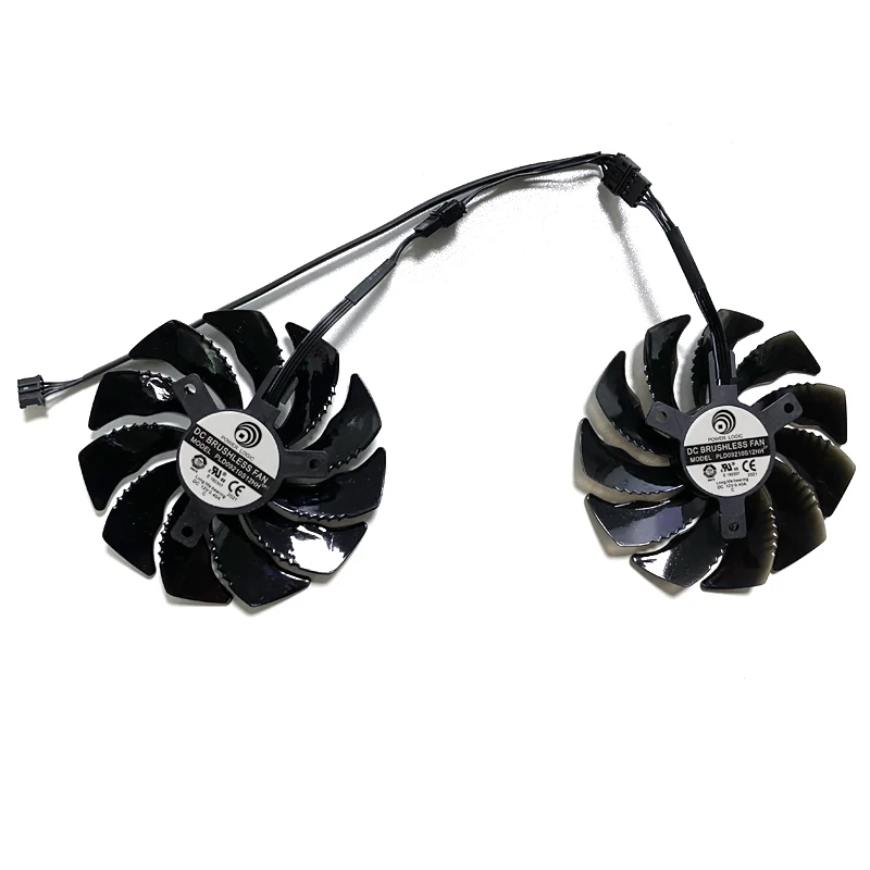 Ventilador do refrigerador da placa gráfica, 2 PCes, 87mm, 4PIN, DC12V, PLD09210S12HH, T129215SU, GTX1660, GTX1650, fã do GPU para Gigabyte, GTX 1660, 1660Ti