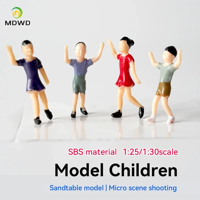 25/30 Skala Gebäude Sand Tisch Material Landschaft Kinder Simulation Charakter Farbe Modell Charakter Begeisterte Kinder