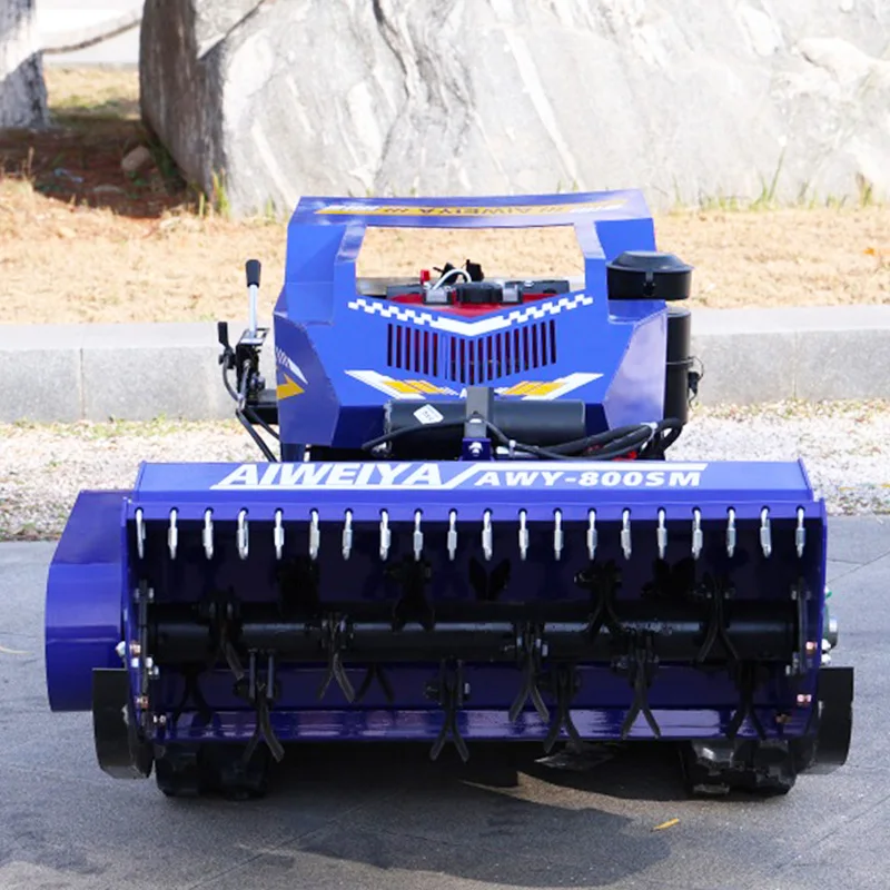 Customized Hot-Selling Intelligent Remote-Controlled flail Mower Robot Internet Super Flexible 4Stroke One-Button Electric Start