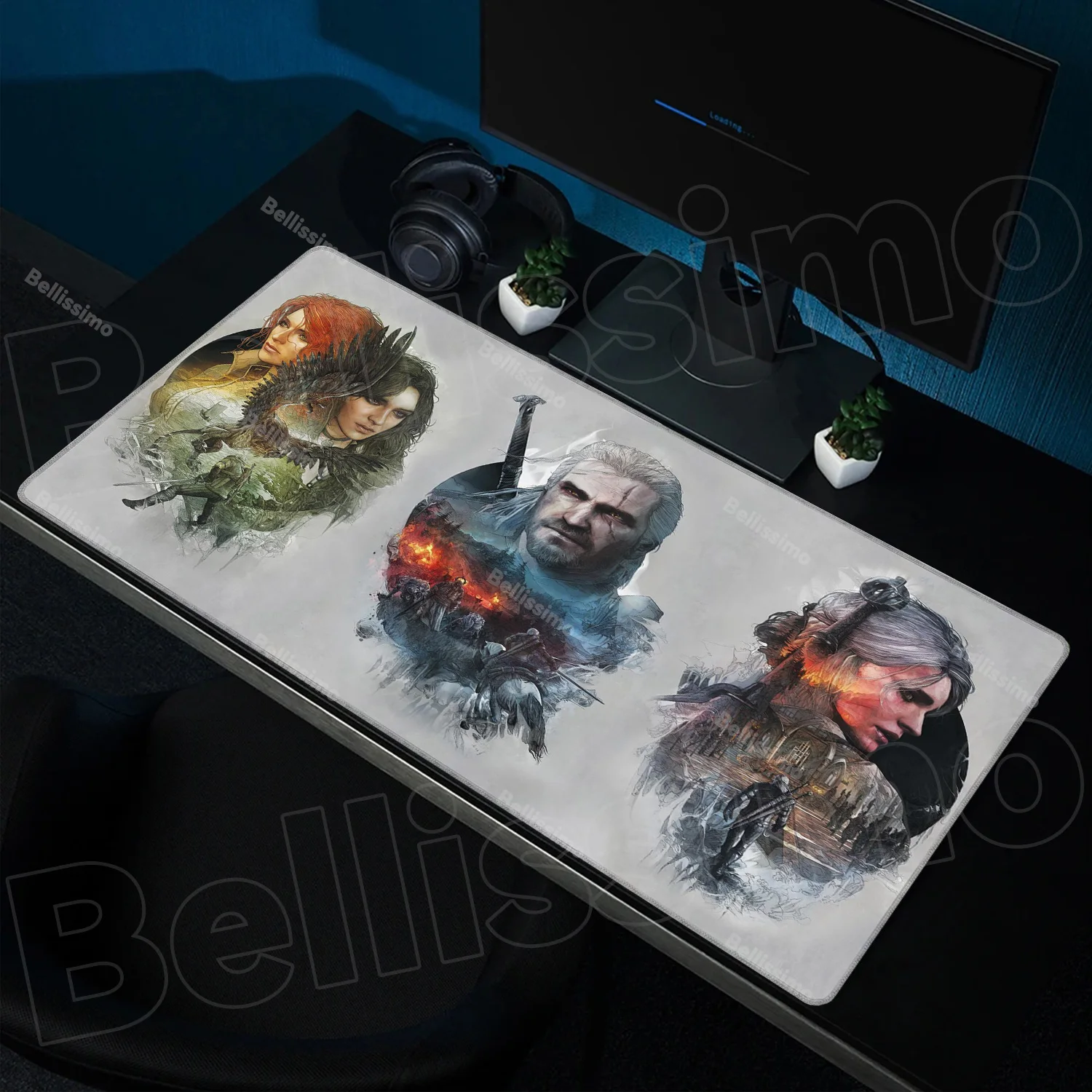 

XXL Mouse Pad Game Mousepad T-The W-Witchers 3 Gamer Mousepads Large Computer Laptop Natural Rubber Non-slip Keyboard Desk Mat
