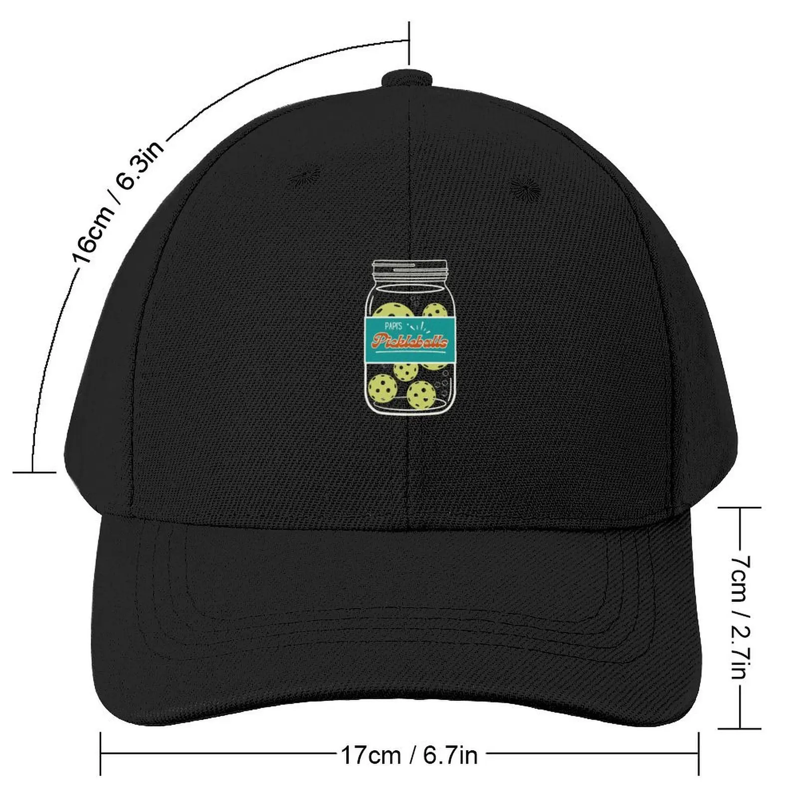 Jar of Pickle(ball)s Baseball Cap New In Hat Anime Hat Ball Cap Hat Man Luxury For Women 2024 Men's