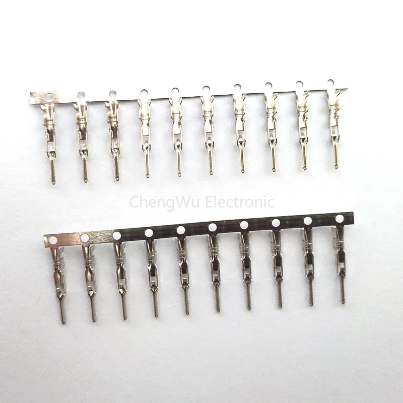 100pcs 2540 Male Terminal Crimp Pins for 3Pin & 4Pin PC Fan PWM Cable Power Connector Shell