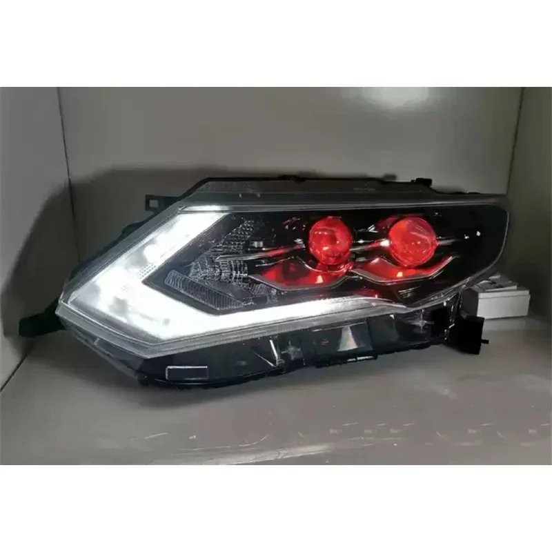 For Nissan X-TRAIL 2017-2020 Modified LED headlights Front Headlight Assembly Daytime Running Lights Turn Signal Car Accessories