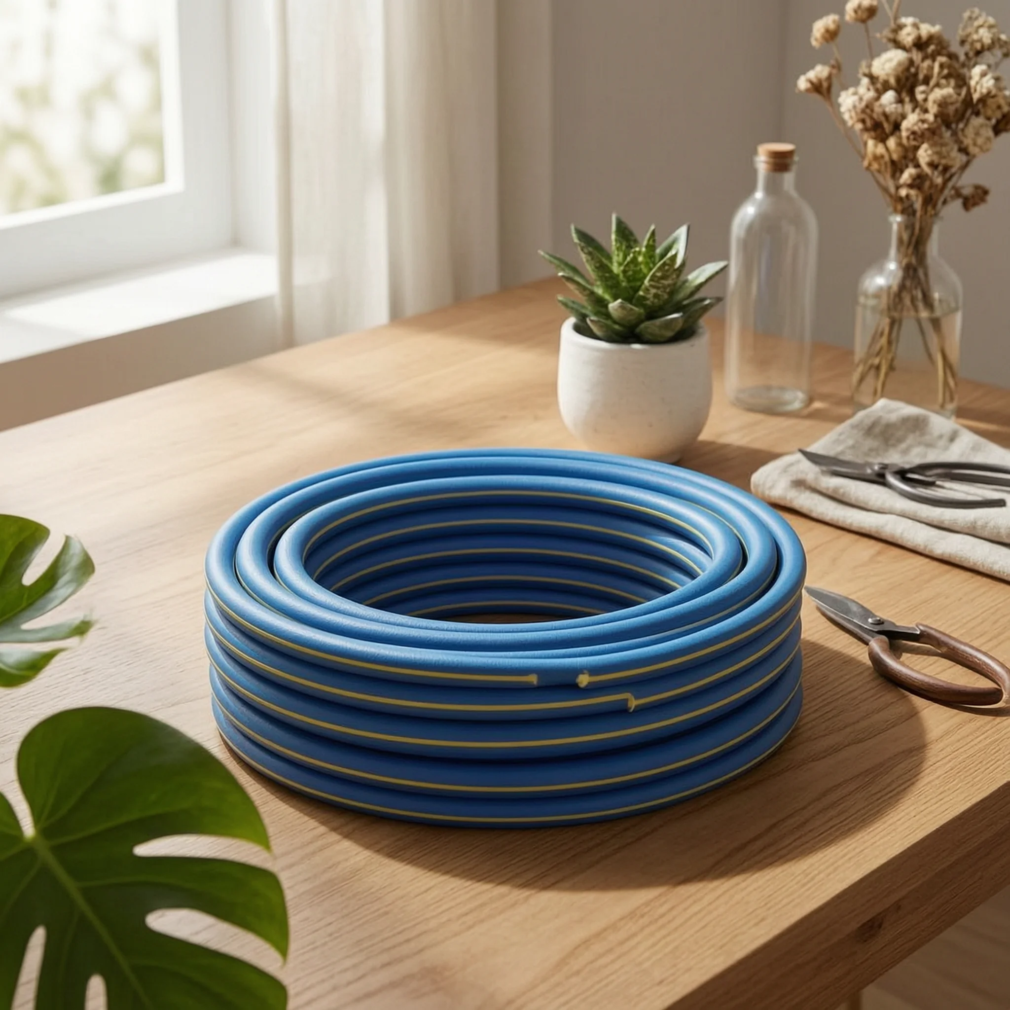 Coiled Garden Hose Anti-Freeze Garden Coil Hose Water Pipe Flexible Strong for Gardeners, Car Washing