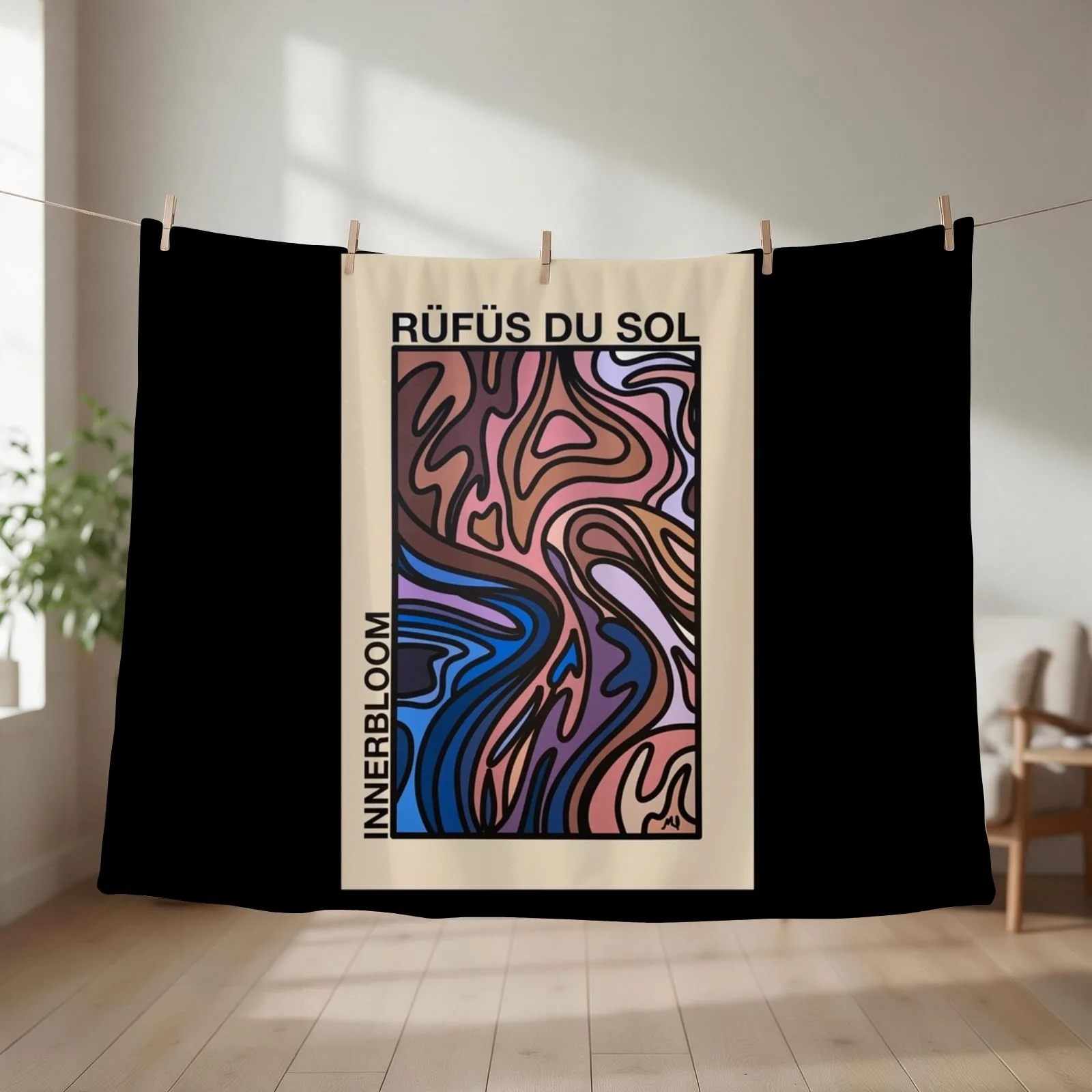 Rufus - Album Innerbloom Poster . classique Throw Blanket christmas gifts blankets ands Decoratives Custom Blankets