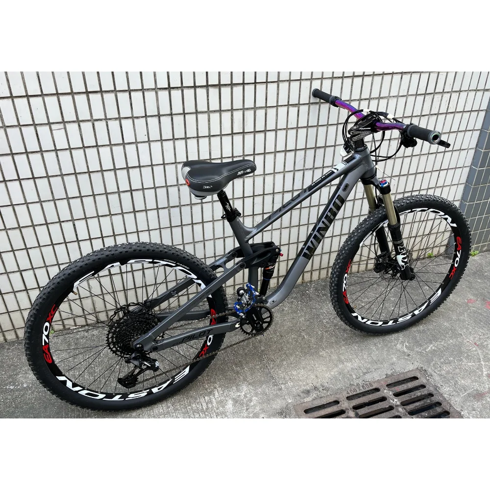 F.YUZHE 27.5/29inch AM Class Trail Full Suspension Aluminum Alloy Frame Barrel Pumping 148*12mm DH Downhill Soft Tail Bike Frame