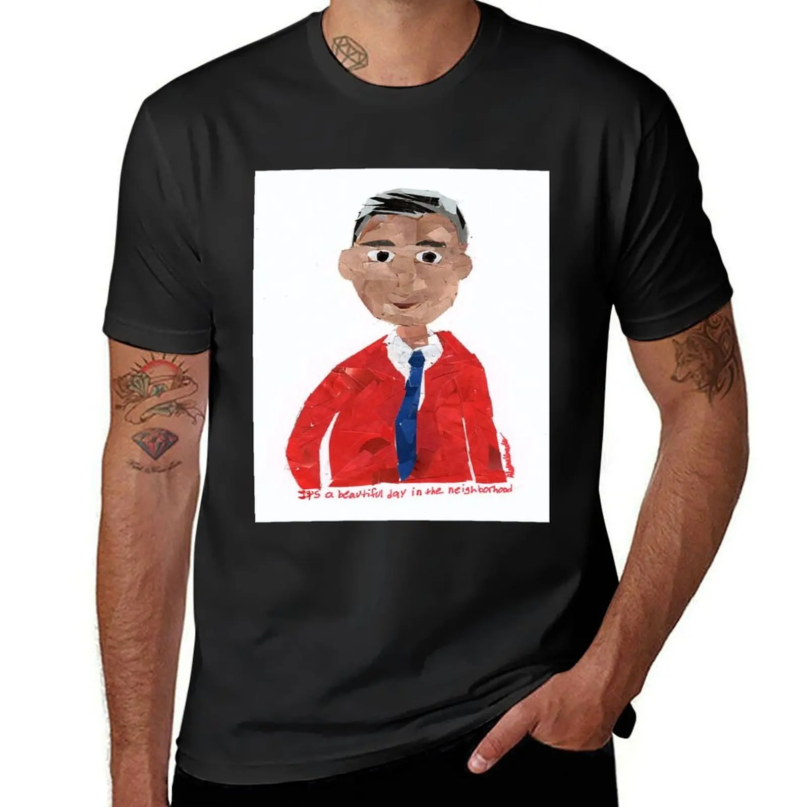 

Mr. Rogers Mosaic T-Shirt sublime for a boy tops Men's t shirts