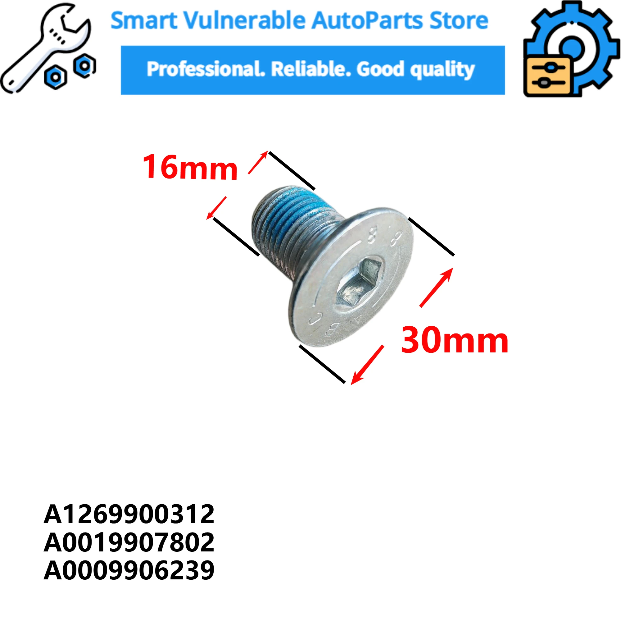 A1269900312 NEW GENUINE Steering Wheel Fixing  Screw For Mercedes Benz A C CLA GLE S R GLC B GLA class A0019907802 A0009906239