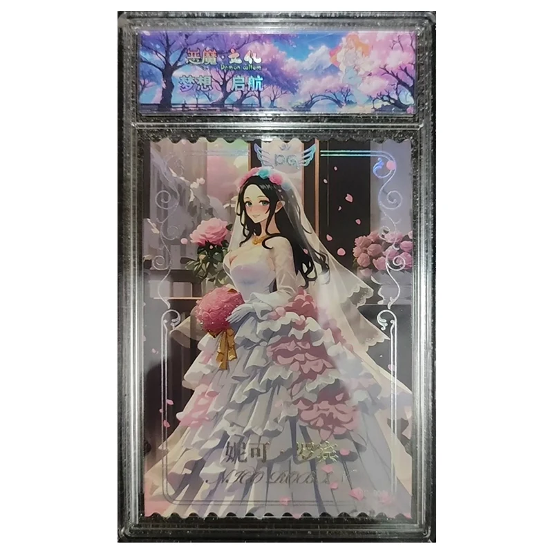 Anime ONE PIECE Rare Collectible Card Reiju Robin Uta Nami Ulti Yamato Hancock Vivi Kozuki Hiyori Toys for boys Birthday Present
