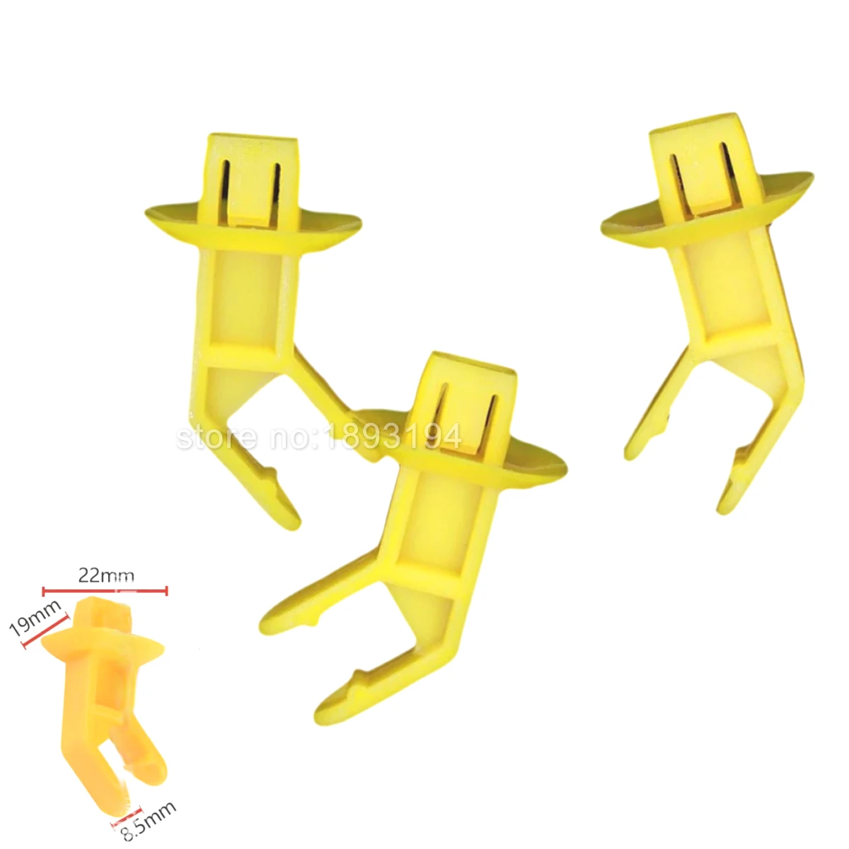 1/4/10/100x OEM Genuine 2013-2019 Escape Hood Support Prop Rod Clip Holder Yellow AM5Z16828A  for Ford Escape Focus  CMAX