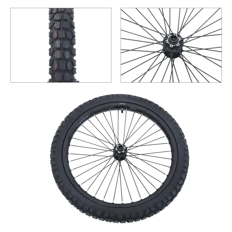 

Rueda 21 pulgadas para motocicleta, kit conversión rueda delantera, horquillas delanteras con tamaño cubo de 20mm y