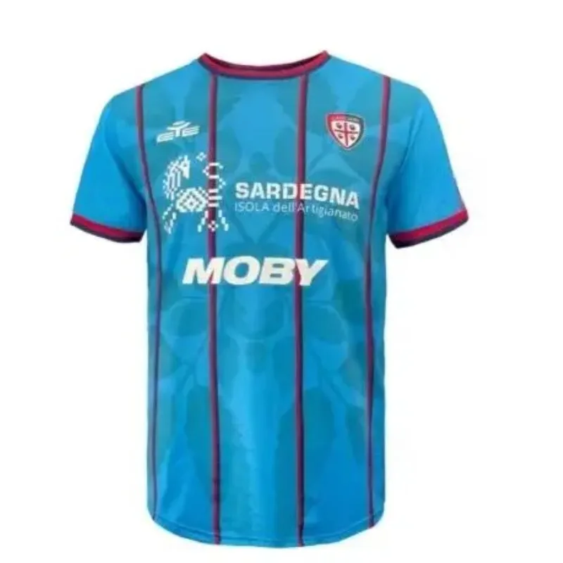 

2026 Cagliari's Two-away Footballkit for The 25-26 3D Season, A Plus-size Jersey for Both Men and Women, and A Parent-child Top
