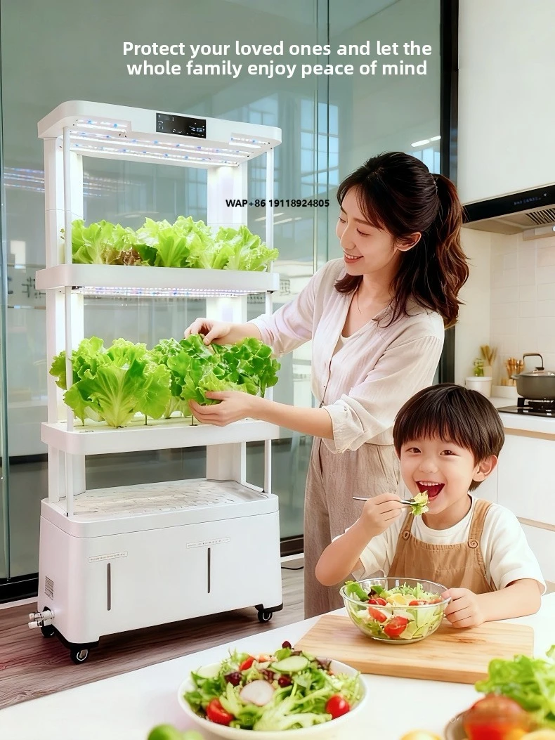 Customizable multi-layer intelligent hydroponic planter, suitable for home planting tomatoes, cucumbers, fruits, vegetables, wit