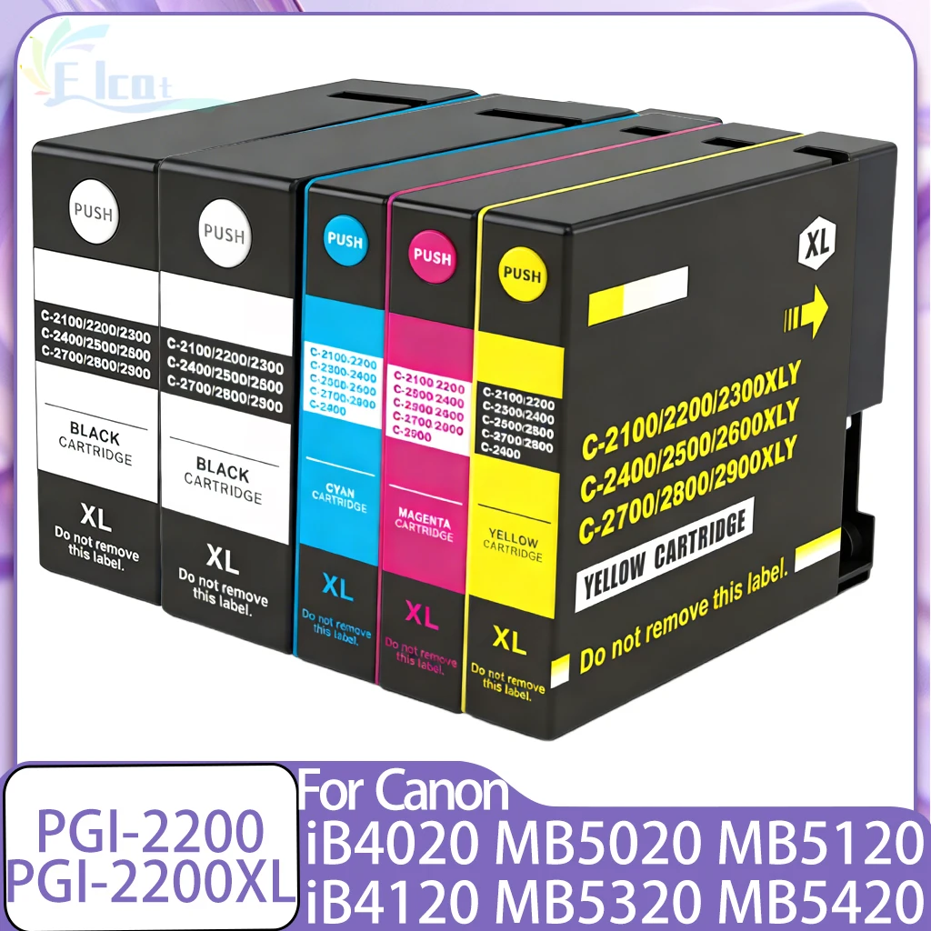 PGI-2200XL PGI-2200 PGI2200 PGI2200XL Ink Cartridge Compatible For Canon MAXIFY iB4020 iB4120 MB5020 MB5120 MB5320  Printer ink