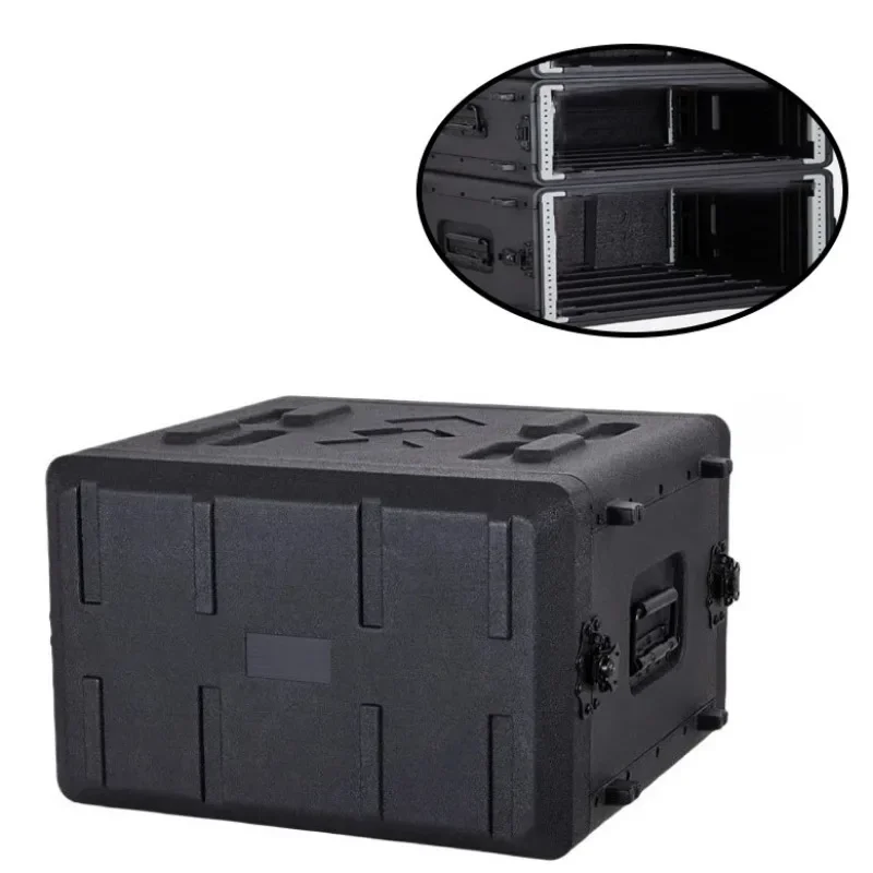 

PE Plastic Professional Tool Box Organizer Stage Equipment Cabinet Audio Amplifier Portable Tool Box Shockproof Tools Packaging